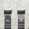 NICKSTON UK Symbols Engraved Band Compatible with Garmin Fenix 7X Solar Sapphire 6X Pro 5X Plus Fenix 3 Descent Mk1 Mk2 Mk2i Silver Stainless Steel Strap S-UKS-A26 (9" (228mm) Wrist Size) view 3