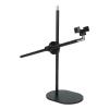 Overhead Phone Mount, Video Recording Multiangle Adjustable Telescopic Soft Cushion Arm Cellphone Holder Tabletop Live Stream Clamp Stand view 1