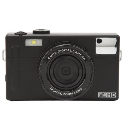4K Digital Camera, 4X Zoom 56 Megapixel Vlogging Camera, 3.0 Inch Screen Compact Camera, Prevent Shake, with Fill Light, Suitable for Children Adult Beginners (Black)