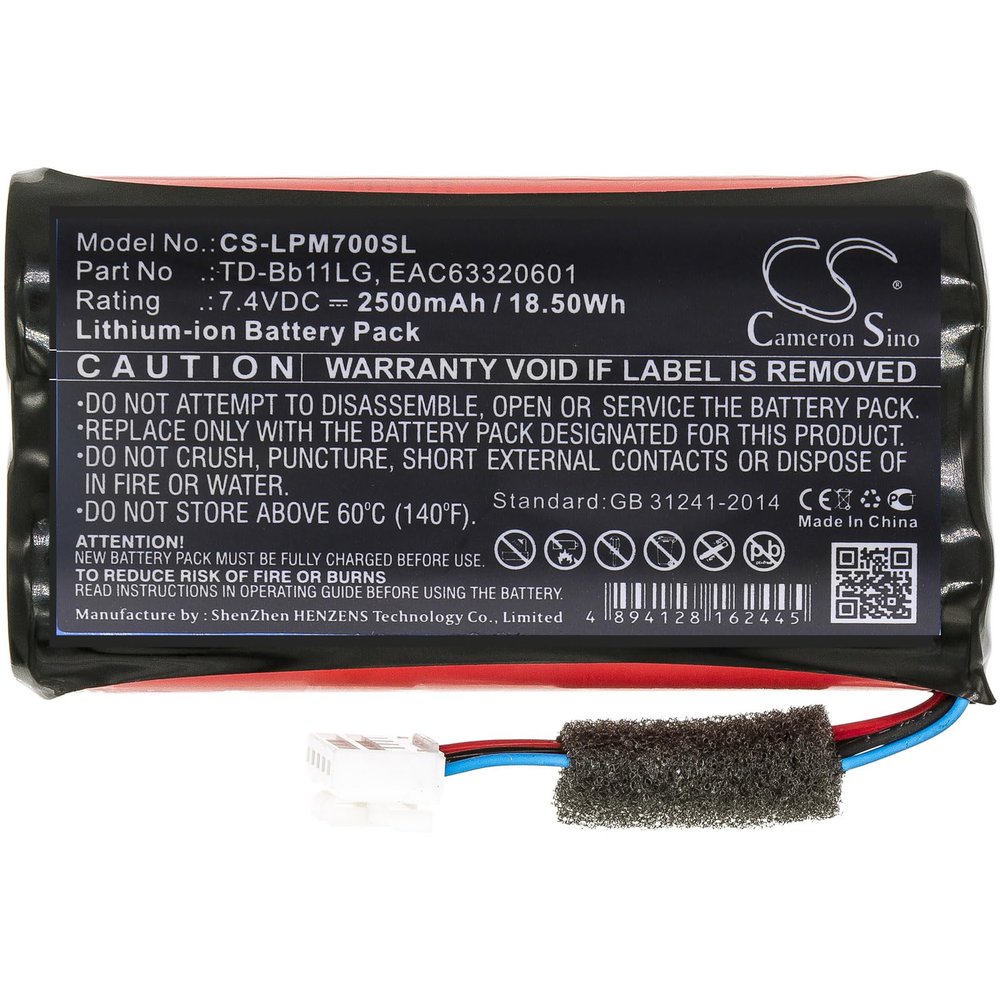 Henhaoro TD-Bb11LG EAC63320601 EAC63918901 Speaker Battery for LG Music Flow P7 NP7550 PJ9 PJS9W PJ9B PK7 Xboom Go PK7
