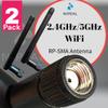 (2-Pack) Dual Band WiFi 2.4GHz 5GHz 5.8GHz 3dBi MIMO RP-SMA Male Antenna for WiFi Router Wireless Network Card USB Adapter- Security IP Camera Video Surveillance Monitor view 2