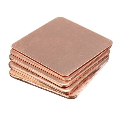 5Pcs 0.3mm-2mm Thickness Laptop Copper Sheet Plate Strip Shim Thermal Pad Heatsink Sheet for GPU CPU Chip RAM Cooling (Size : 15x15x2.0mm)