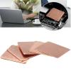 5Pcs 0.3mm-2mm Thickness Laptop Copper Sheet Plate Strip Shim Thermal Pad Heatsink Sheet for GPU CPU Chip RAM Cooling (Size : 15x15x2.0mm) view 2