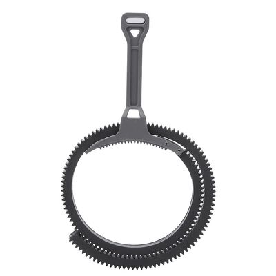 Lens Shifter,Focus Ring Pullerplastic Adjustable Zoom Follow Focus Focusing Handle Lever with Gear Ring for DSLR Camerablack (Grey)