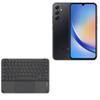 BoxWave Keyboard Compatible with Samsung A34 - SlimKeys Bluetooth Keyboard with Trackpad, Portable Slim TouchPad - Jet Black view 1