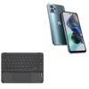 BoxWave Keyboard Compatible with Motorola Moto G23 - SlimKeys Bluetooth Keyboard with Trackpad, Portable Slim TouchPad - Jet Black view 1