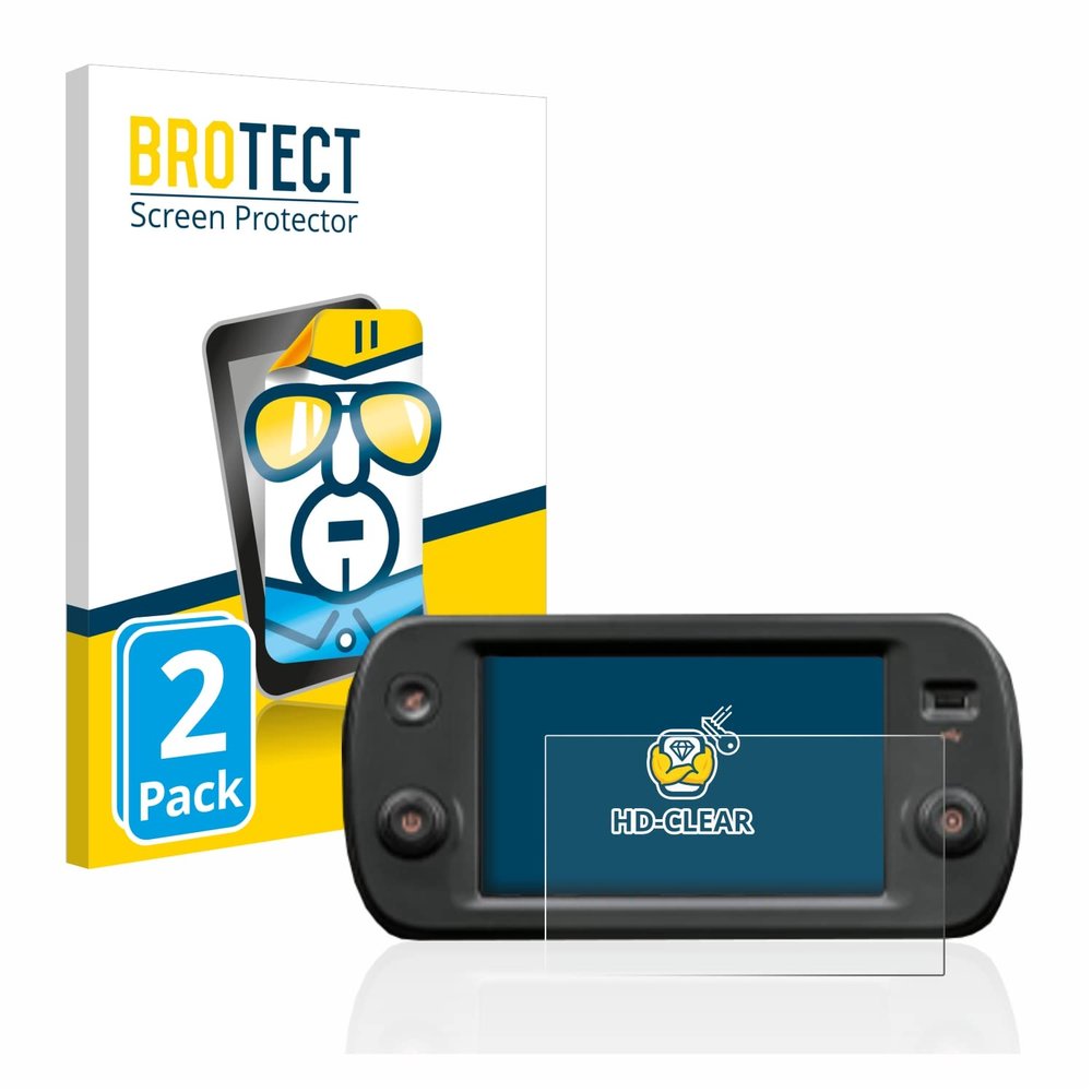 brotect 2-Pack Screen Protector Compatible with Fiat Panda my23 UConnect 7" - HD-Clear Protection Film