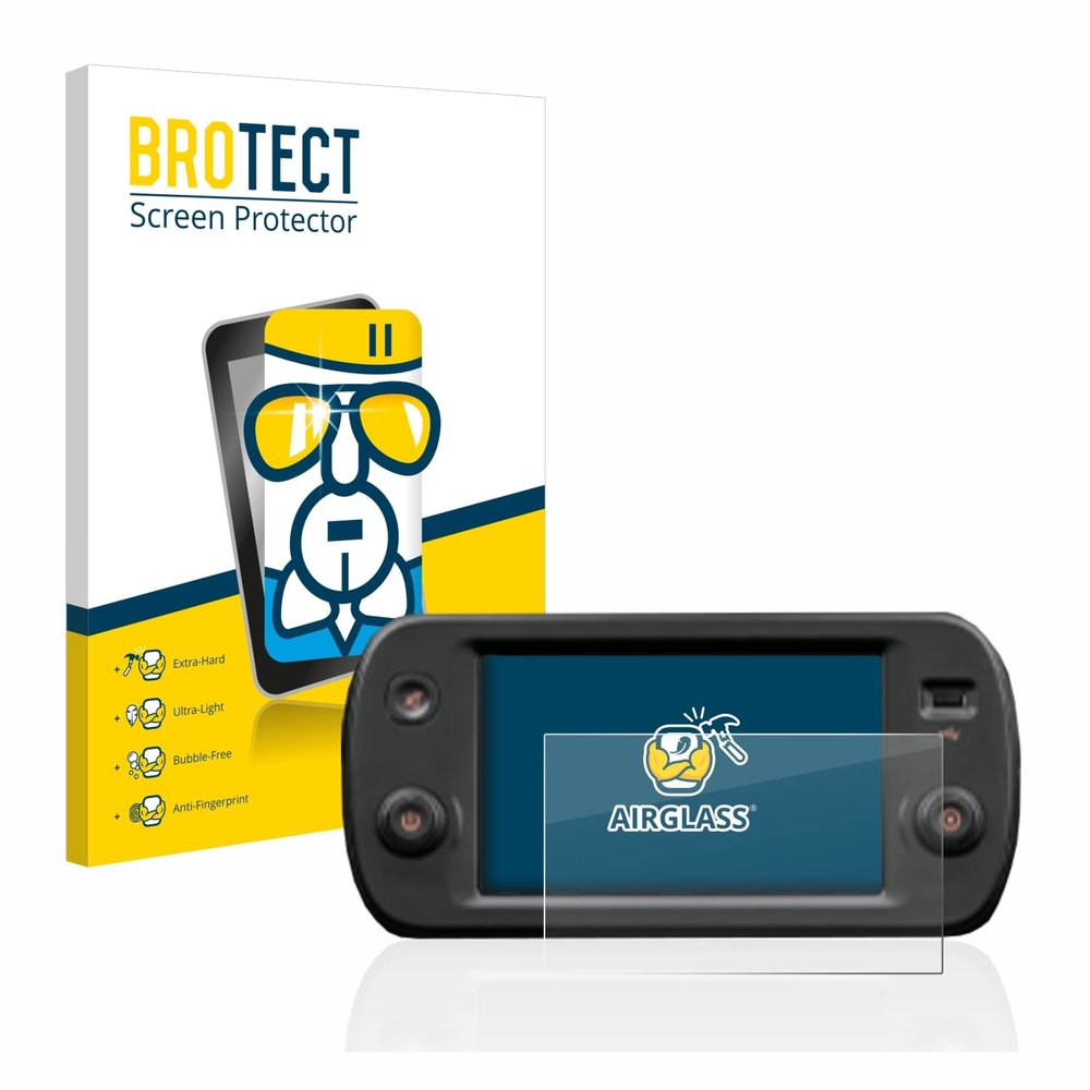 brotect Glass Screen Protector Film Compatible with Fiat Panda my23 UConnect 7" - Glass-Foil 9H Protection [Scratch Resistant, High Clarity]