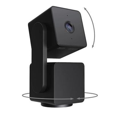 WYZE Cam Pan v3 Indoor/Outdoor IP65 1080P 360 Pan/Tilt/Zoom WiFi Smart Home Security Camera, Motion Tracking for Baby/Pet, Color Night Vision, Works with Alexa&Google Assistant, Free Expert Setup