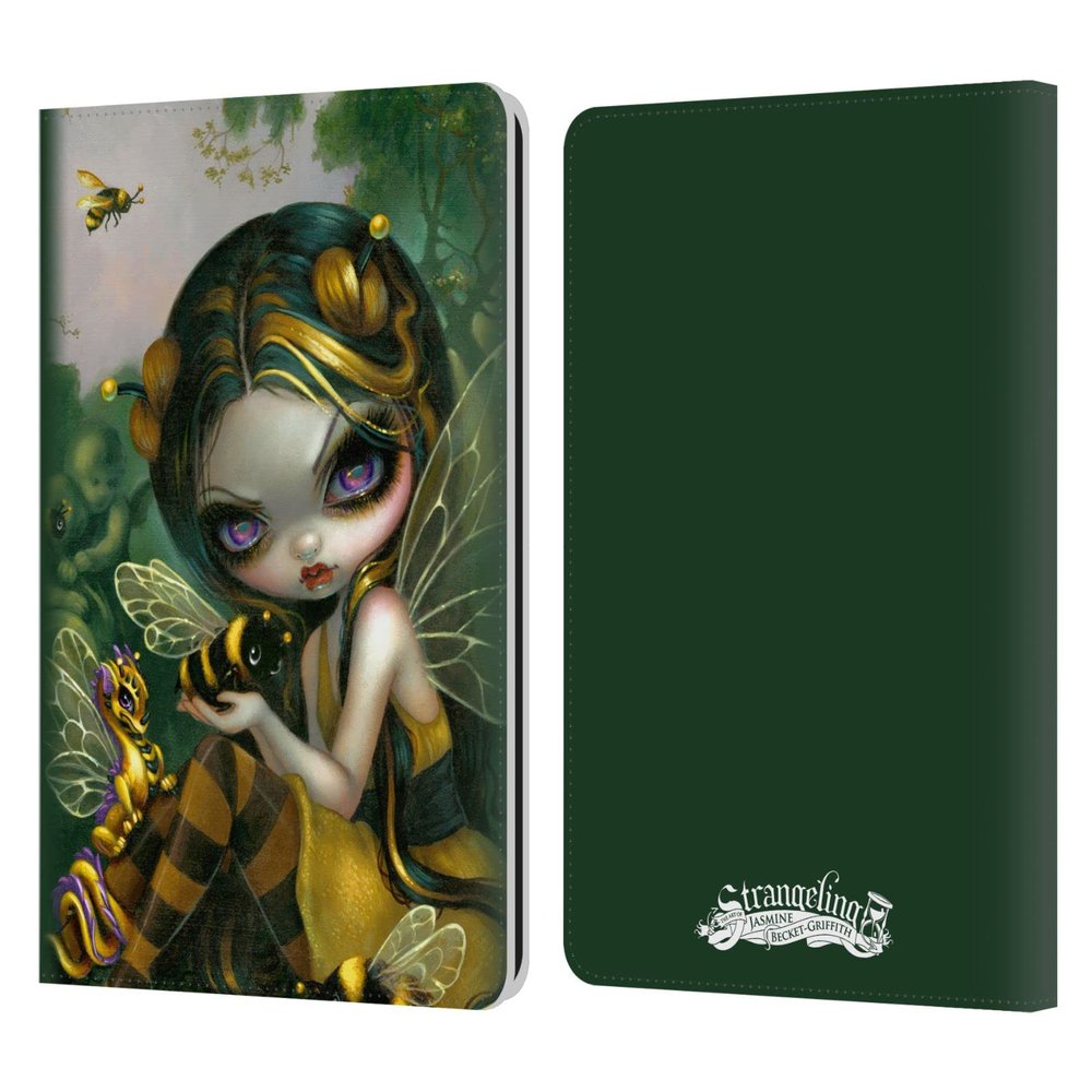 Head Case Designs Officially Licensed Strangeling Bee Fairy Dragon Leather Wallet Case Compatible with Kindle Paperwhite 1/2 / 3