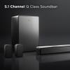 TCL 5.1ch Sound Bar with Wireless Subwoofer (Q6510, 2023 - Model), Dolby Audio, DTS Virtual:X, 430W, Built-in Center Channel Speaker, 2 Rear Surround Sound Speakers, Wall Mount / HDMI cable included view 3
