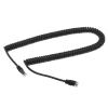 The Lord of the Tools RJ12 6P6C Male to Male Telephone Cord Straight Wired Cable Retractable Spring Cable Accessories for Telephone Lines Fax Lines Printer Lines view 1