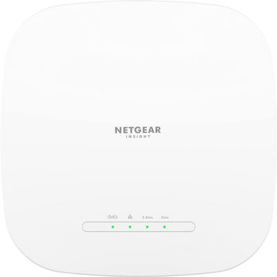 Netgear Cloud Managed Wireless Access Point WAX615 WiFi 6 Dual-Band AX3000 802.11ax Insight Remote Management (PoE+ or AC Adapter or Mount/s not Included) (Renewed)