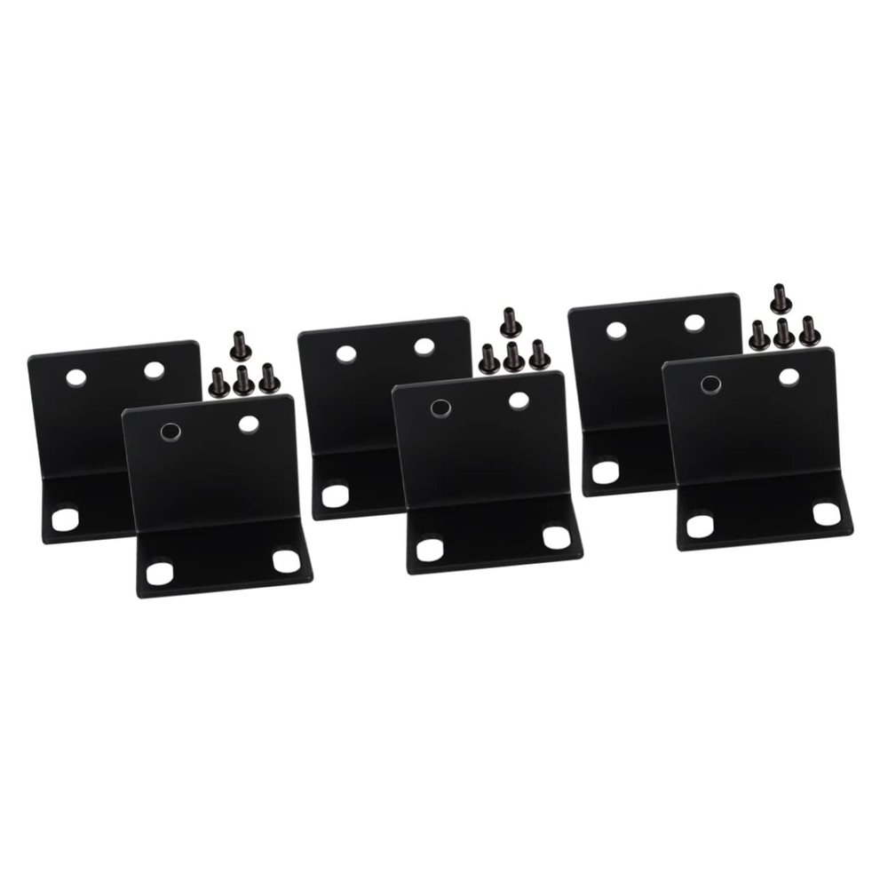 Vaguelly 6pcs Shaped Microphone Cabinet Corner Bracket Amplifier Speaker Cabinet Mount Corner Protectors for Easy Installation and Enhanced Stereo