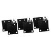 Vaguelly 6pcs Shaped Microphone Cabinet Corner Bracket Amplifier Speaker Cabinet Mount Corner Protectors for Easy Installation and Enhanced Stereo view 1