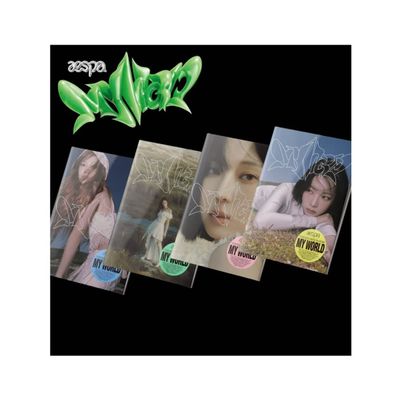 AESPA - 3rd Mini Album MY WORLD Intro ver. CD+Folded Poster (GISELLE ver. / CD Only, No Poster)