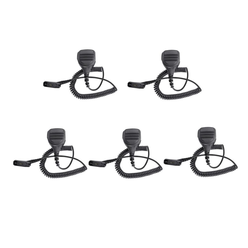 5 Pack PMMN4025A PMMN4025 PMMN4024 PMMN4024A Remote Speaker Mic Shoulder Microphone for APX4000 APX6000 APX6000li APX 6000XE 7000XE 8000XE APX7000 APX8000 XPR6350 XPR6550 XPR7350 XPR7550 Radio