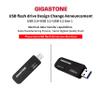 GIGASTONE 256GB Flash Drive (2 Pack) Z30 USB 3.2 Gen 1, 100MB/s Ultra Fast, Keychain Loop, Carbon Fiber Style, Push-Pull Design, Data Storage, Backup for PC/Mac/TV/Car, USB 2.0/3.0/3.1 Compatible view 2