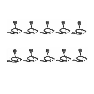 10 Pack PMMN4025A PMMN4025 PMMN4024 PMMN4024A Heavy Duty Speaker Mic Shoulder Microphone for Radio APX4000 APX6000 6000XE APX6500 APX7000 7000XE APX8000 8000XE XPR6350 XPR6550 XPR7350 XPR7550