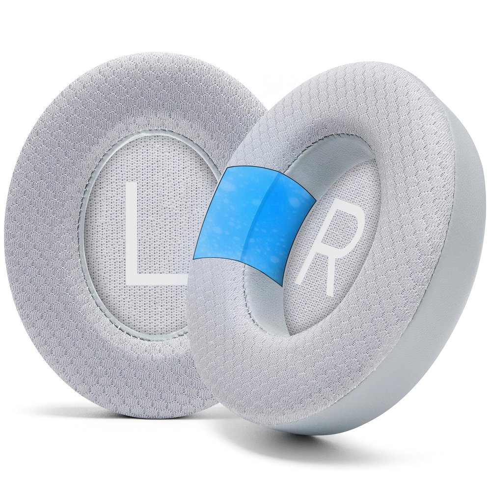 WC Freeze NC700 - Cooling Gel Ear Pads for Bose Noise Canceling 700 Headphones | Breathable Sports Fabric, Cooling Gel, Extra Thick & Cooler for Longer | Silver