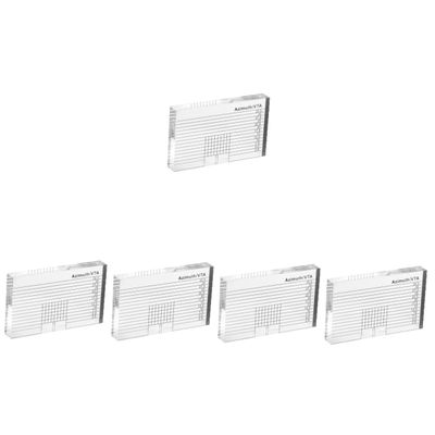 Mikinona 5pcs Azimuth Ruler for Vinyl Record Player Calibration Alignment Tool Sliding Acrylic Measuring Device for Accurate Tonearm Setup