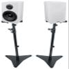 Rockville Pair RockShelf 64W 6.5" Home Bookshelf Speakers+Adjustable Stands view 1