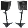 Rockville RockShelf 68B Bundle: Pair 6.5 in 50W RMS / 200W Peak 8 Home Bookshelf Speakers, Pair RVSM5 Adjustable Studio Monitor Stands, 4-Items view 1