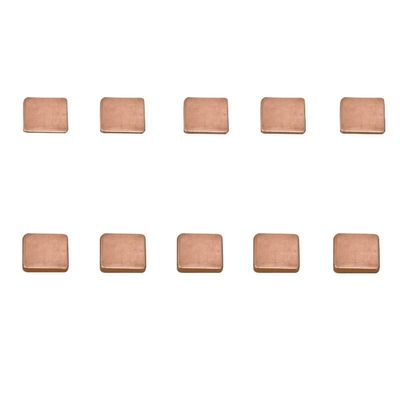 10Pcs 0.3mm/0.5mm/0.8mm/1.0mm Laptop Copper Sheet Plate Strip Shim Thermal Pad Heatsink Sheet for GPU CPU VGA Chip RAM Cooling (Color : 0.8mm, Size : 15X15mm)