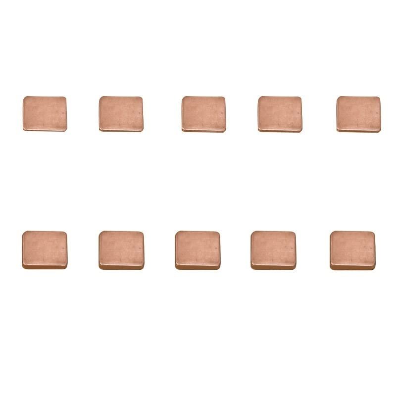 10Pcs 0.3mm/0.5mm/0.8mm/1.0mm Laptop Copper Sheet Plate Strip Shim Thermal Pad Heatsink Sheet for GPU CPU VGA Chip RAM Cooling (Color : 0.8mm, Size : 15X15mm)