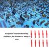10PCS J.20009 Banana Coupler 4mm Female to Female Insulated Banana Connector Banana Plug Extension, Electronics Cable connectors (Red) view 3