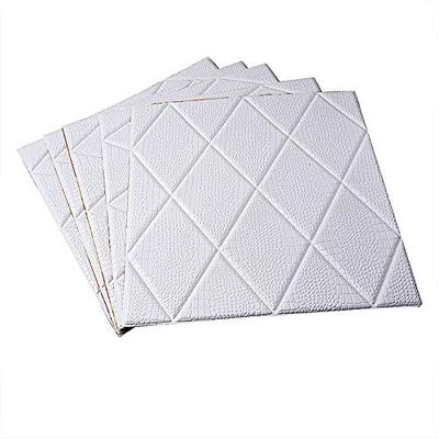 10 White 24 in Self Adhesive Crisscross Foam Wall Panels Backdrop DIY Party Banquet Decorations