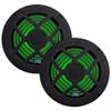 ATG Audio Marine 8" Coaxial Speakers with RGB LEDs, Pair, Black, 160W - ATG8MRGB-B view 1