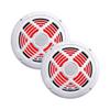 ATG Audio Marine 8" Coaxial Speakers with RGB LEDs, Pair, White, 160W - ATG8MRGB-W view 1