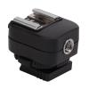 Acouto Hot Shoe Adapter, TF334 Hot Shoe Adapter with Extra PC Sync Connection Port for A73 Camera to for Flash view 1