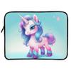 Baby Unicorn 2-Sided Print Mac Book Pro 16" Sleeve - Cartoon Unicorn Laptop Sleeve - 3D Print Mac Book Sleeve view 1