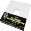 (100) 10" Record Jackets - White (Glossy Finish) - with Hole view 2