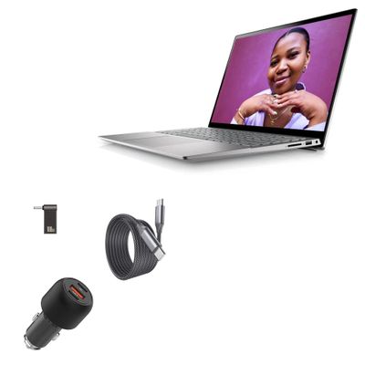 BoxWave Car Charger Compatible with Dell Inspiron 14 (5425) - PD Car Charger Bundle (65W), Power Delivery Cable Car Adapter - Jet Black