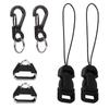 6pcs Camera Quick Release Strap, Adjustable Quick Release Buckle for Camera Strap Quick Release Clips Connector Buckles Connect Adapter to Camera Neck Strap (Black) view 1