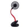 AKAZI Portable Fan, USB Ambient Light Small Fan, Portable and Silent, Blue, 3.14", Designed for Home Outdoor Car Office Black view 1
