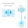AKAZI Portable Fan, USB Ambient Light Small Fan, Portable and Silent, Blue, 3.14", Designed for Home Outdoor Car Office Black view 2