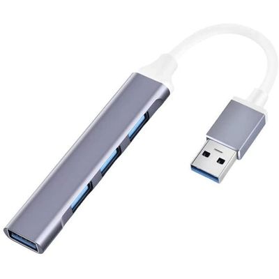 RMENST USB Hub, 4 Port USB 3.0 Hub, USB Adapter Station, Portable Data Hub Applicable for Notebook PC, USB Splitter (Color : A)