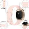 Compatible with SKG V7 Pro Band, Lamshaw New Soft Silicone Sport Replacement Straps Compatible for SKG V7 Pro/ENOMIR ID208BT 1.7 Smart Watch/Aeac 1.7" Smartwatch ID208/ENGERWALL ID208BT/Konitee view 3