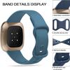 Compatible with SKG V7 Pro Band, Lamshaw New Soft Silicone Sport Replacement Straps Compatible for SKG V7 Pro/ENOMIR ID208BT 1.7 Smart Watch/Aeac 1.7" Smartwatch ID208/ENGERWALL ID208BT/Konitee view 3