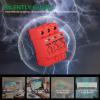 DC 1000V Surge Protective Device (SPD), 3-Pole 20kA Solar PV Lightning Arrester, Photovoltaic Surge Suppressor, DIN Rail Mount, Replaceable Modular Design, Red view 2