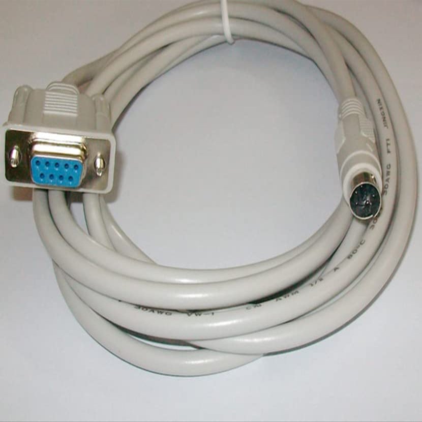 MP-FC-CAB0 Compatible MP330, MP330-S, MP360-L, MP760-T Touch Screen Connection FC Series PLC Communication Cable Light Gray (3m)