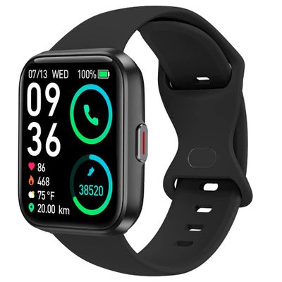 Compatible with SKG V7 Pro Band, Lamshaw New Soft Silicone Sport Replacement Straps Compatible for SKG V7 Pro/ENOMIR ID208BT 1.7 Smart Watch/Aeac 1.7" Smartwatch ID208/ENGERWALL ID208BT/Konitee