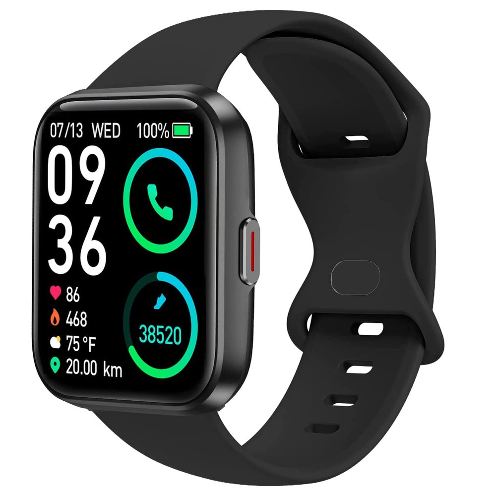 Compatible with SKG V7 Pro Band, Lamshaw New Soft Silicone Sport Replacement Straps Compatible for SKG V7 Pro/ENOMIR ID208BT 1.7 Smart Watch/Aeac 1.7" Smartwatch ID208/ENGERWALL ID208BT/Konitee
