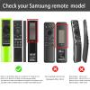 2Pack Case Compatible with Samsung Smart TV Remote Control 2021/2022, Cover for Solar Cell Remote BN59-01357 BN59-01385 BN59-01265A Universal Silicone Skin Sleeve Glow in The Dark view 2