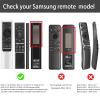 3 Pack Case Compatible with Samsung Smart TV Remote Control 2021/2022, Cover for Solar Cell Remote BN59-01357 BN59-01385 BN59-01265A Universal Silicone Skin Sleeve Glow in The Dark view 2