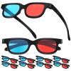 MAGICLULU 10 Pcs 3D Viewing Glasses 3 Red-Blue 3 for TV Cinema Films view 2